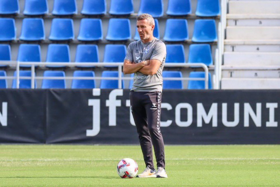 Óscar Cano en un entrenamiento