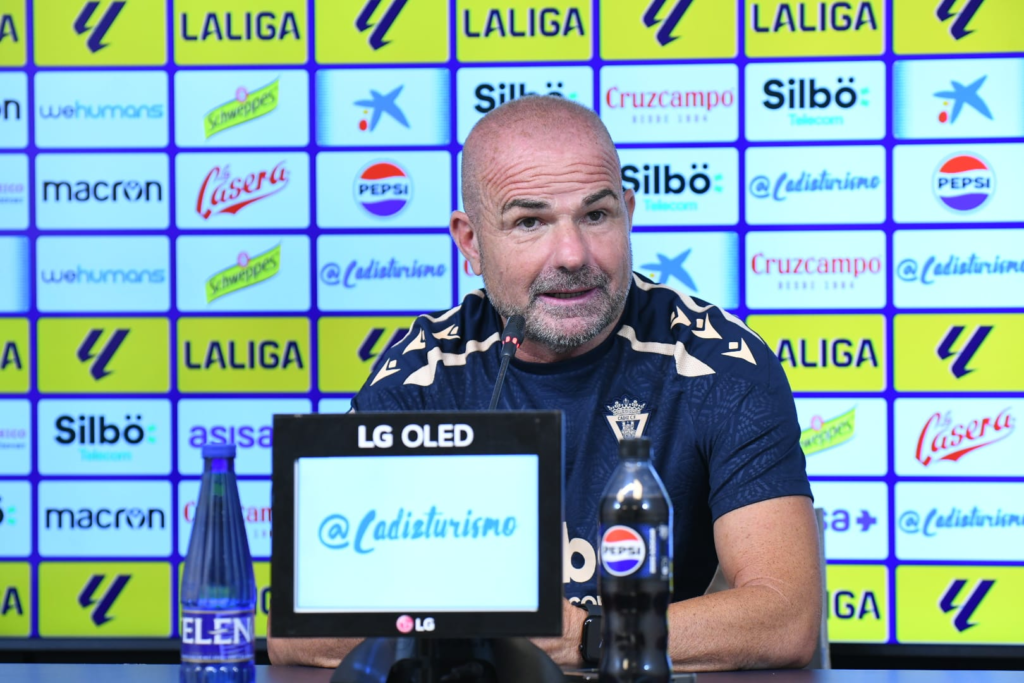 Paco López, en rueda de prensa