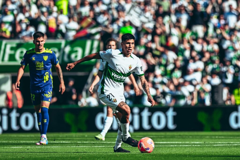 Nico Castro fue uno de los protagonistas de la victoria del Elche