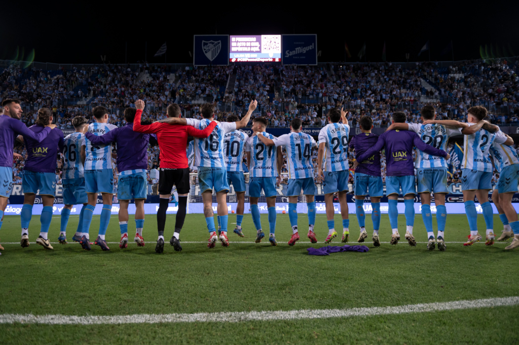 El Málaga terminó celebrando la permanencia matemática