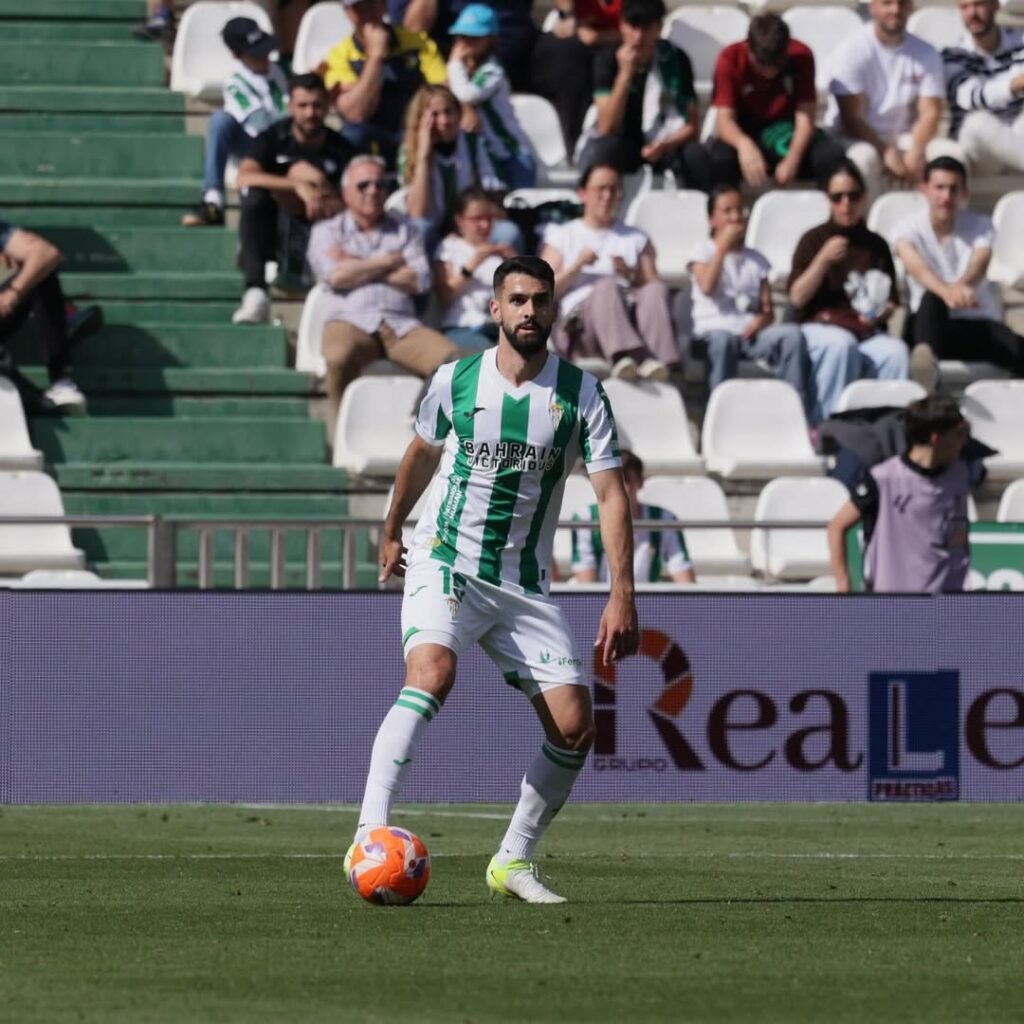Xavi Sintes, en un partido con el Córdoba