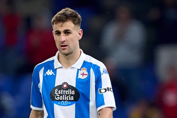 Iván Barbero, jugador del Dépor. Fuente: NurPhoto