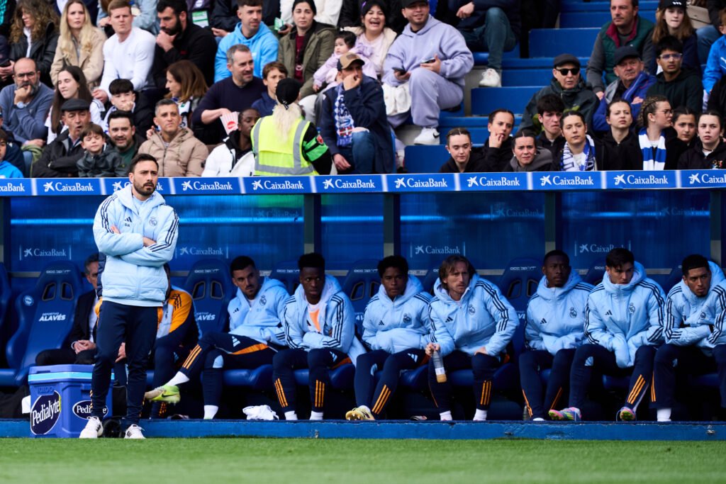 Davide Ancelotti, en el banquillo del Bernabéu, aspira al del Deportivo