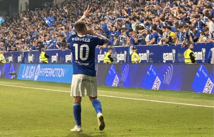 francisco-portillo-gol-oviedo-ascenso-primera-division-laliga
