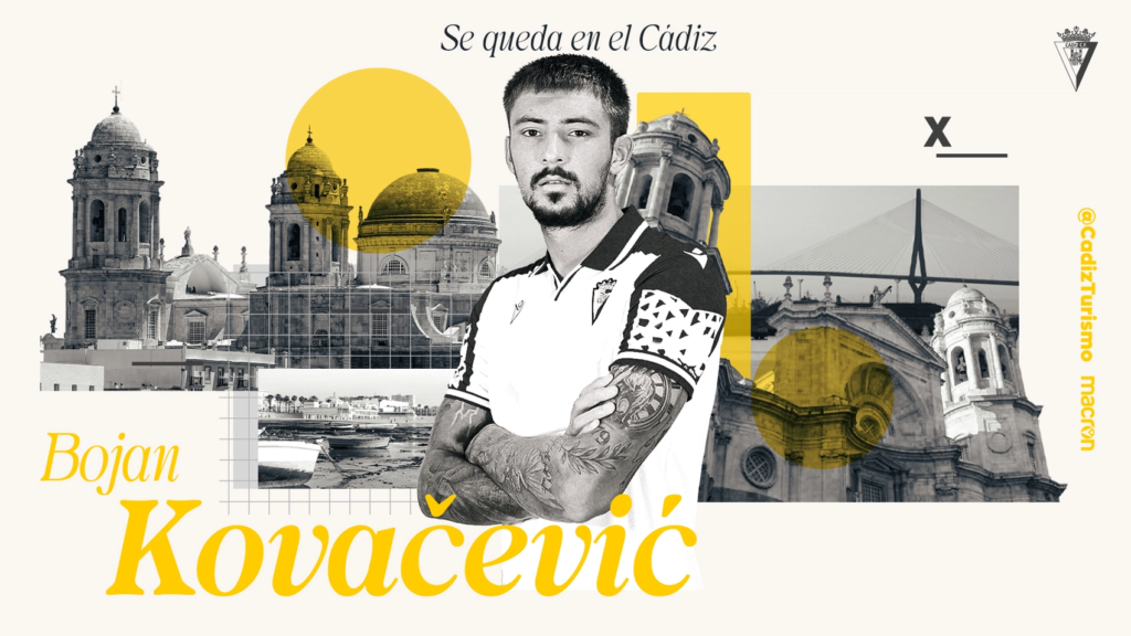 El Cádiz ha hecho efectiva la opción de compra por Kovacevic