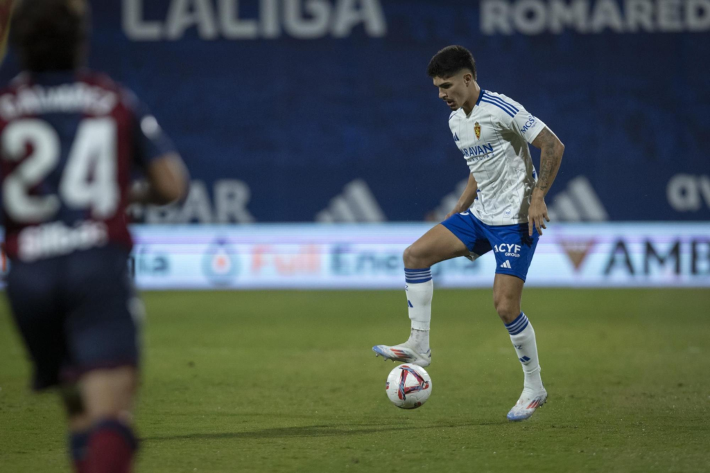 Bernardo Vital, en el encuentro que disputó el Real Zaragoza con el Levante