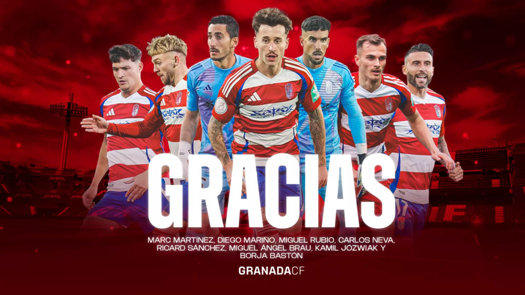 El Granada ha anunciado siete bajas en su plantilla