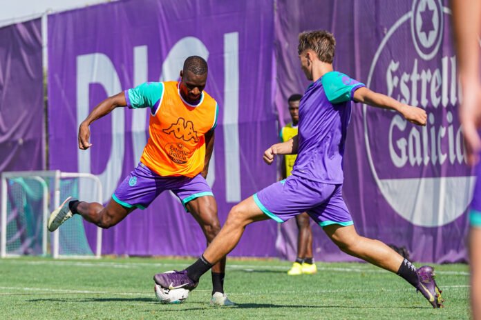 Uno de los últimos entrenos del Real Valladolid. Fuente: @RealValladolid Uno de los últimos entrenos del Real Valladolid. Fuente: @RealValladolid