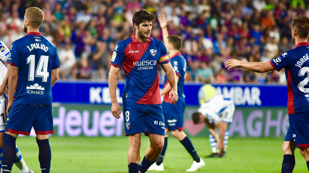 Gonzalo Melero con la camiseta de la Sociedad Deportiva Huesca