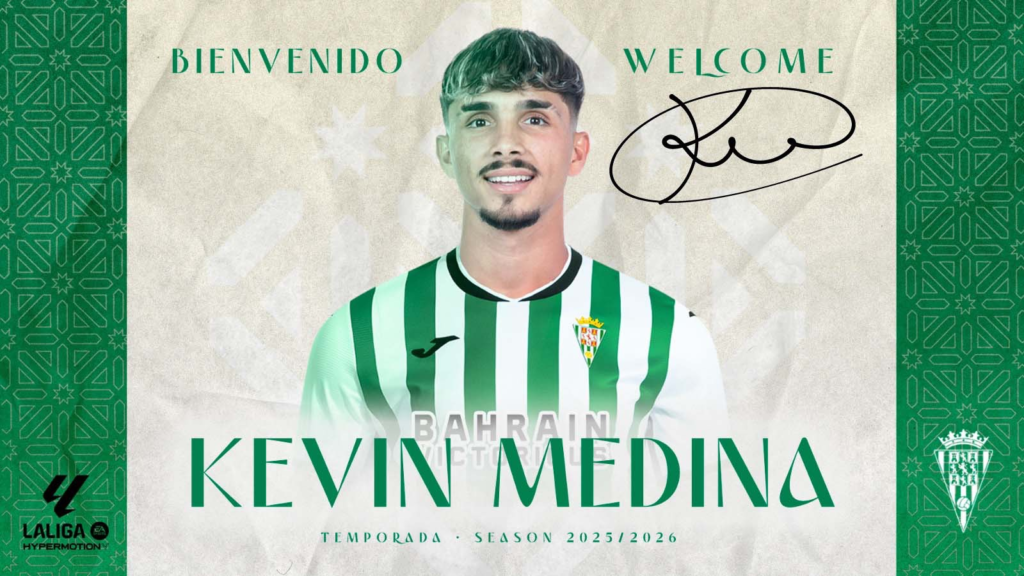 Kevin Medina es el décimo del Córdoba