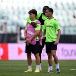 real betis balompie training session and press conference uefa conference league final 2025