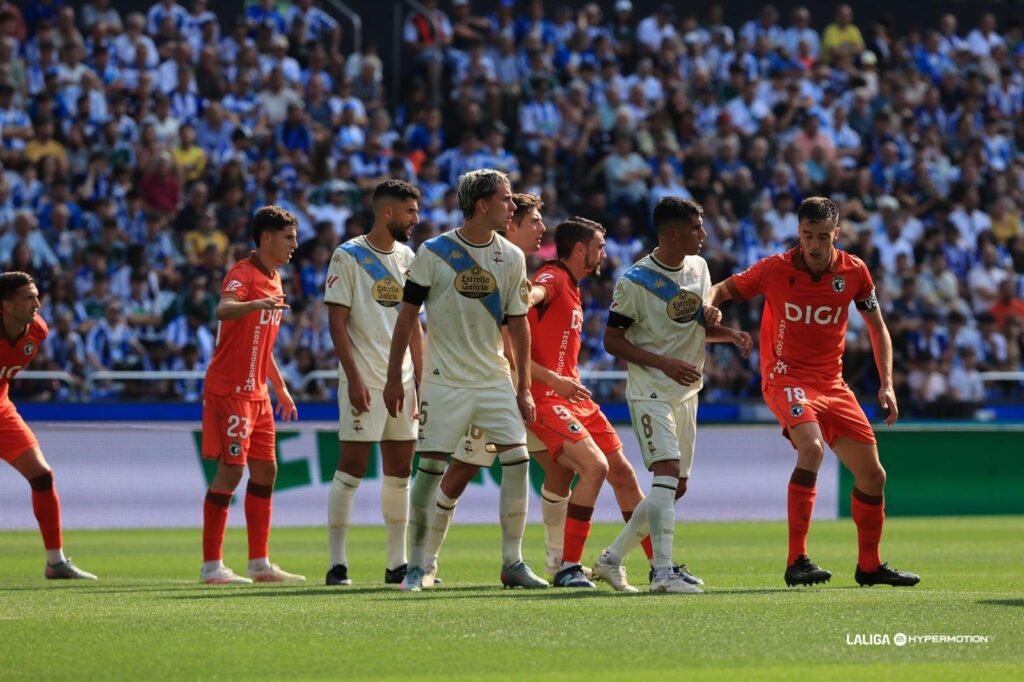 Encuentro entre el Deportivo de la Coruña y Burgos