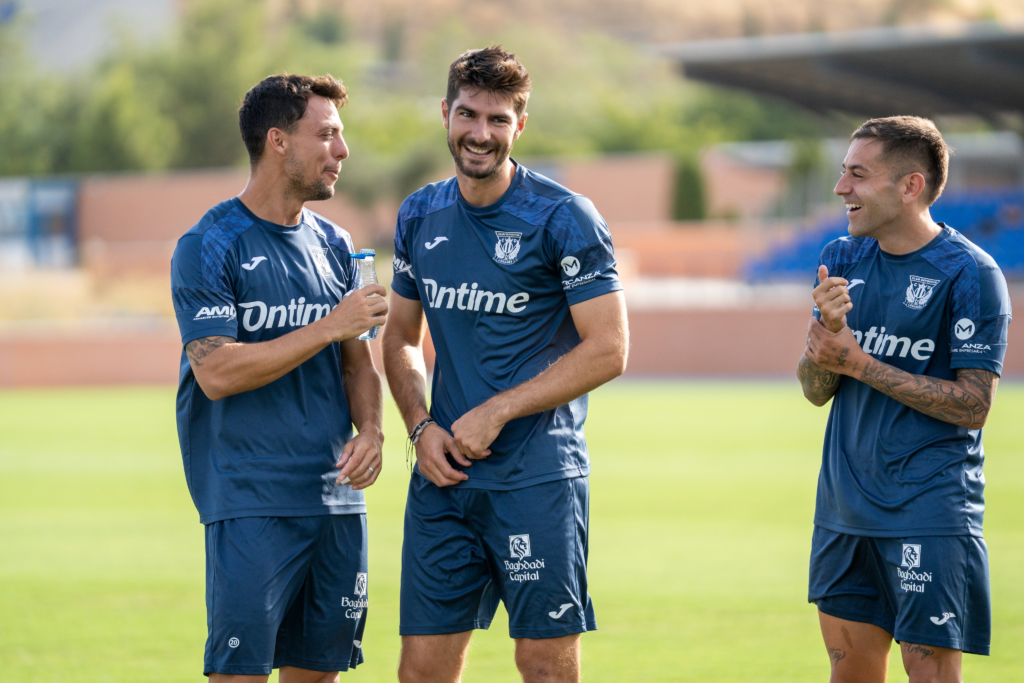Gonzalo Melero en su primer día con el Leganés
