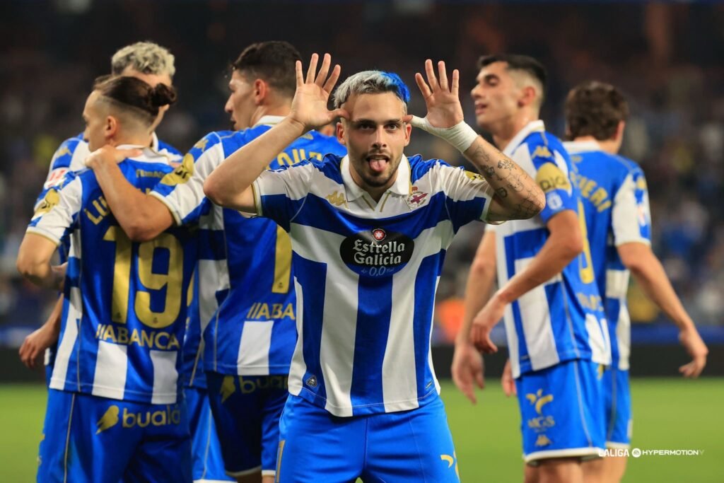 David Mella celebrando 