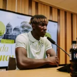 Dawda Camara se presenta ante un "paso importante" en Cádiz 5 Dawda Camara en su acto de presentación con el Cádiz CF
