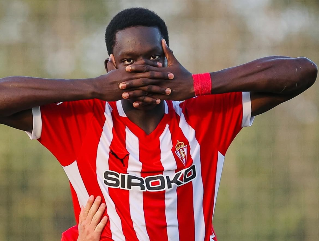 Amadou Condal, pese a las buenas sensaciones brindadas en este inicio, fuera por molestias físicas para que el Sporting reciba al Burgos..