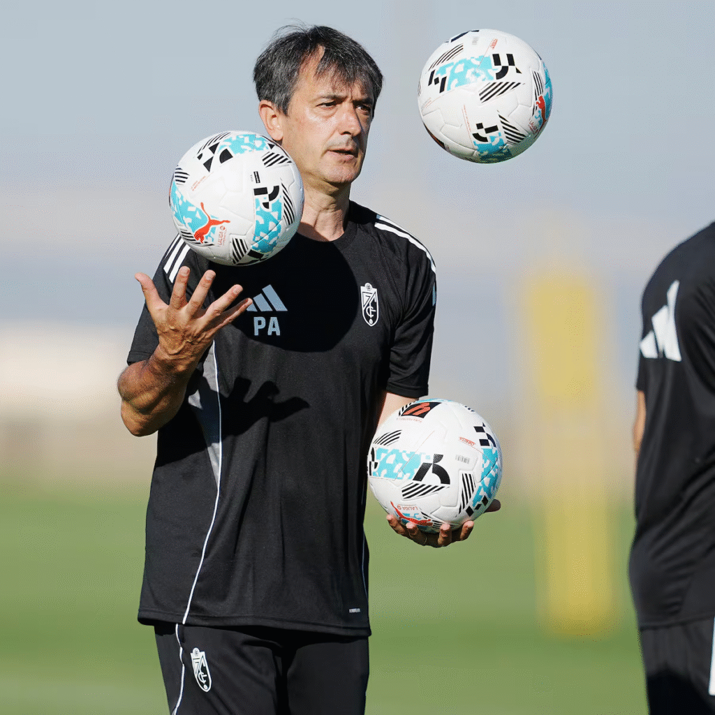 Un regreso a Burgos muy especial para Pacheta 1 Pacheta en un entrenamiento