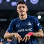 Lautaro celebrando un gol con el Andorra en El Sardinero | Foto vía Instagram oficial Andorra