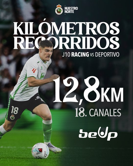 Peio Canales vuelve a destacar en el Racing