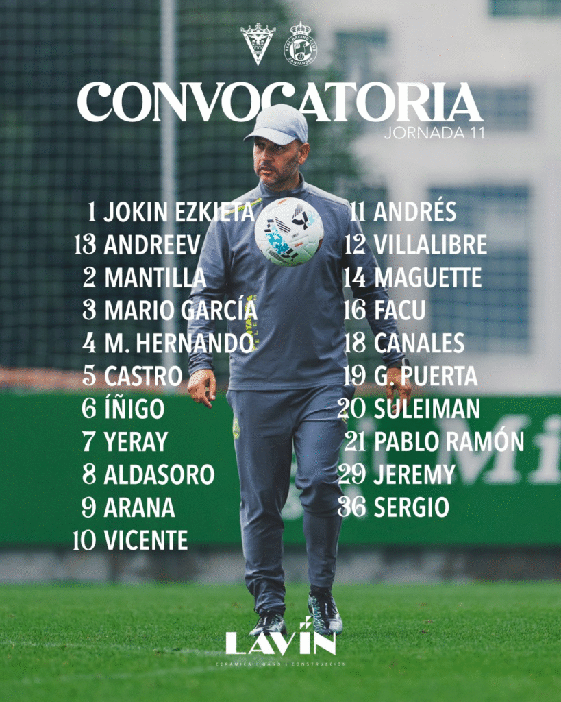 José Alberto: "No miramos lo que hemos hecho atrás" 5 Esta es la convocatoria de José Alberto