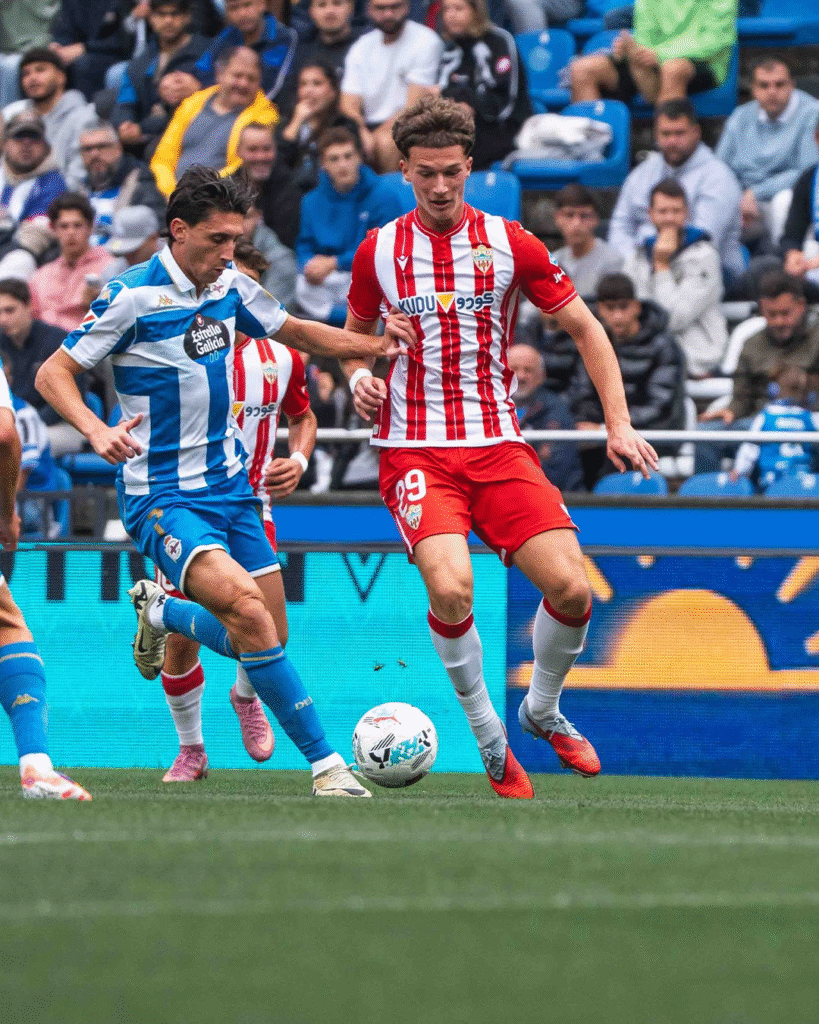 El Almería se confirma ante el Dépor en Riazor 1 Partido disputado entre Almería y Deportivo
