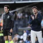 Pablo Hernández, en un partido como entrenador del CD Castellón