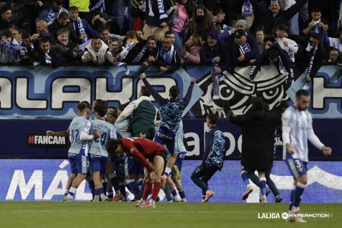 El Málaga se lleva el partido en el 95