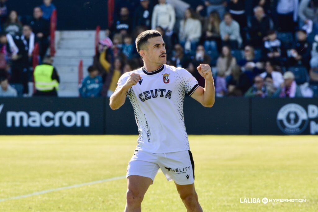 Matos fue el autor del gol de la victoria del Ceuta ante el Burgos