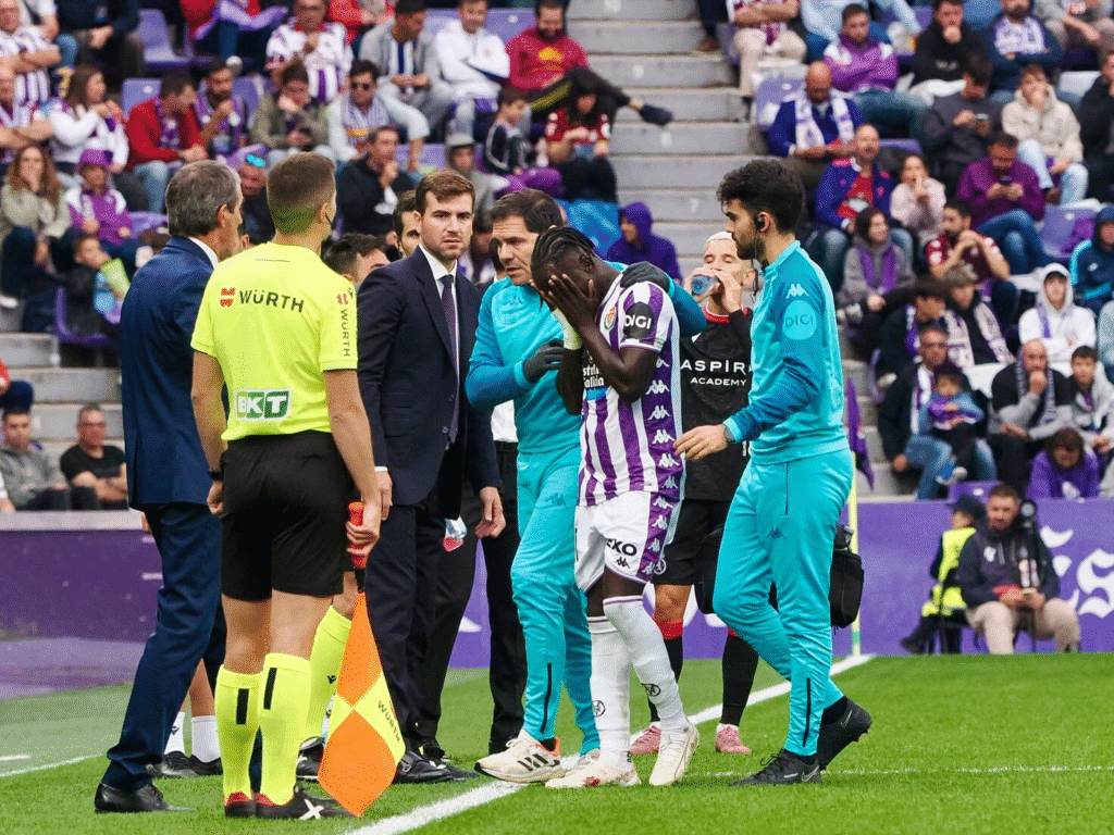 Amath Ndiaye será baja de larga duración en el Valladolid