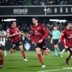 Mirandés en su derota en Castellón