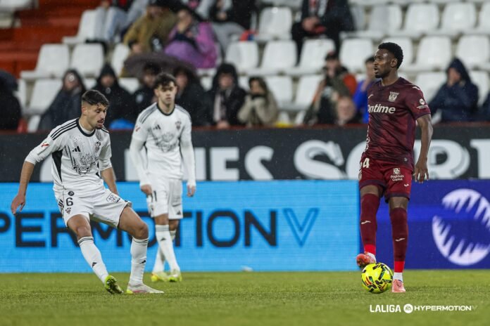Acción en el encuentro entre Albacete y Leganés. Fuente:@CDLeganés