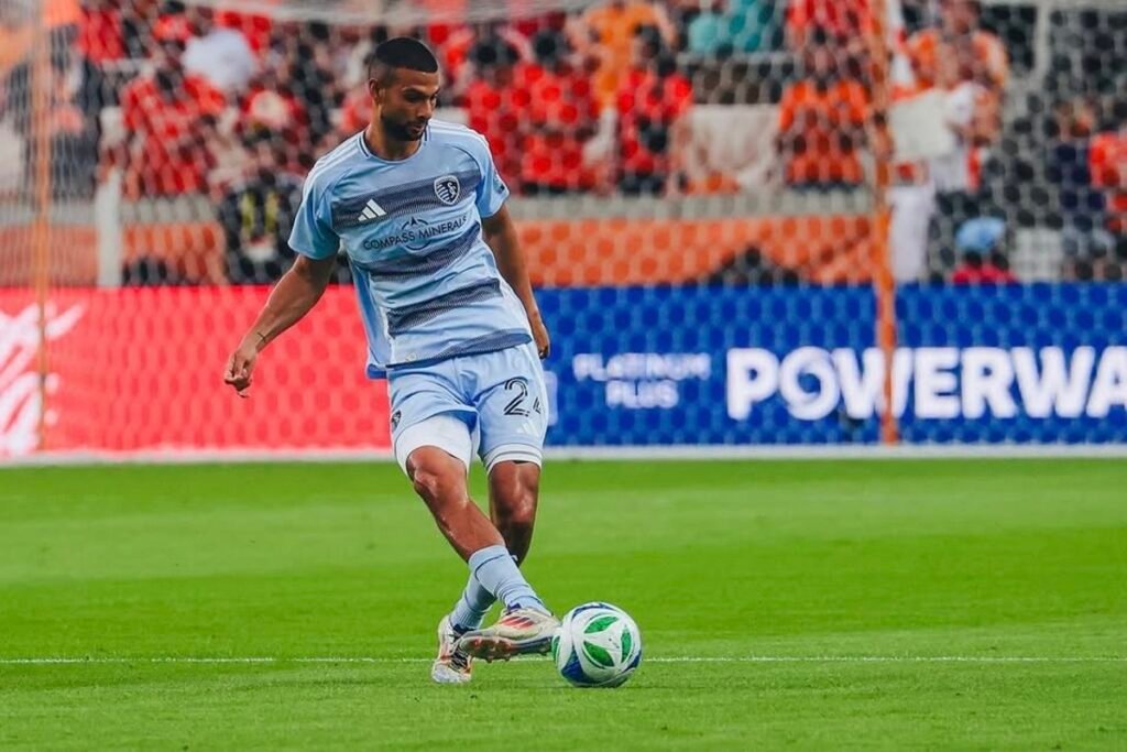 Joaquín Fernández en el Kansas City, su último club antes del Huesca