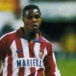 Quinton Fortune, futbolista de Sudáfrica, durante su etapa en el Atlético de Madrid