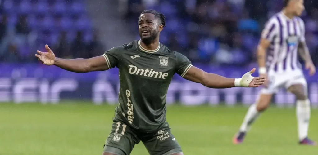 Duk, en un partido con el CD Leganés