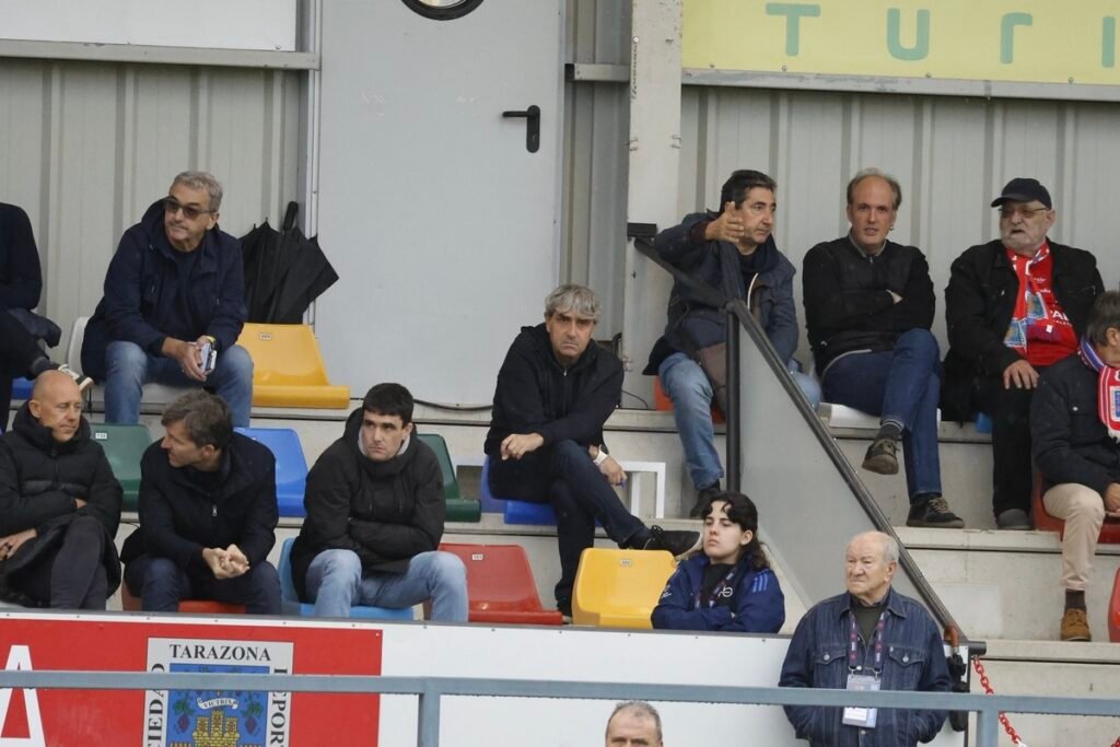 Txema Indias como director deportivo del Real Zaragoza en el Municipal de Tarazona