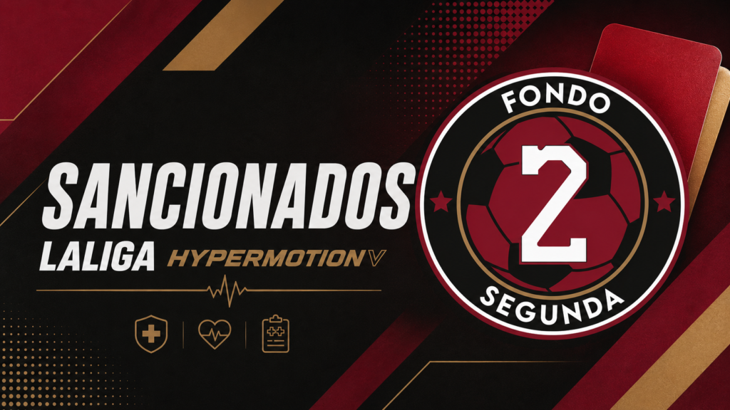 Los sancionados de la jornada en LaLiga Hypermotion