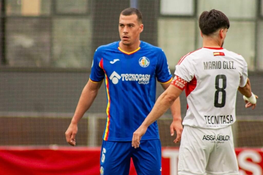 Damián Cáceres, nuevo jugador del Córdoba, en un partido con el Getafe B