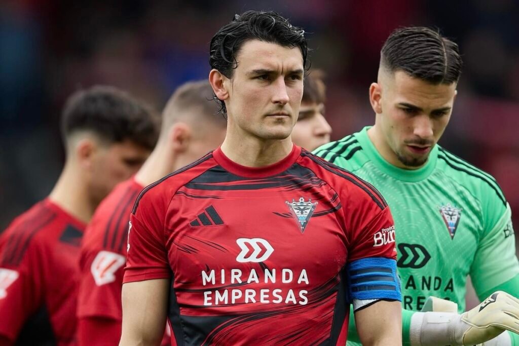 Juan Gutiérrez esta temporada en el Mirandés