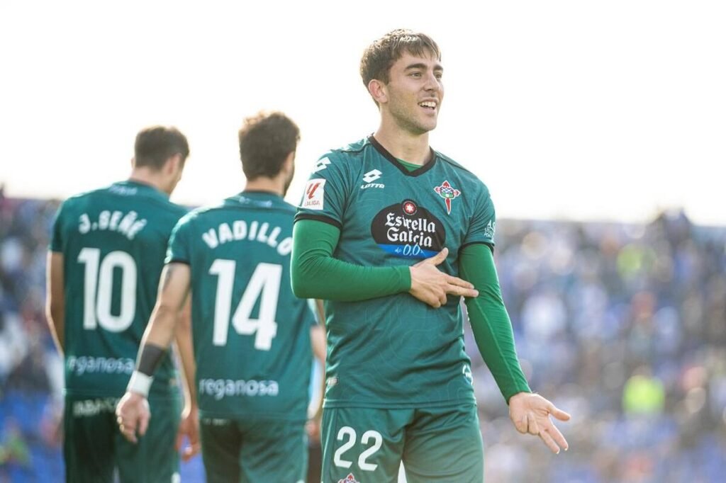 Iker Losada, que interesa al Girona, en su etapa como jugador del Racing de Ferrol
