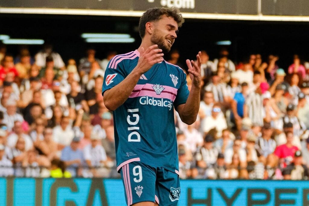 Mario Soberón en el Albacete esta temporada